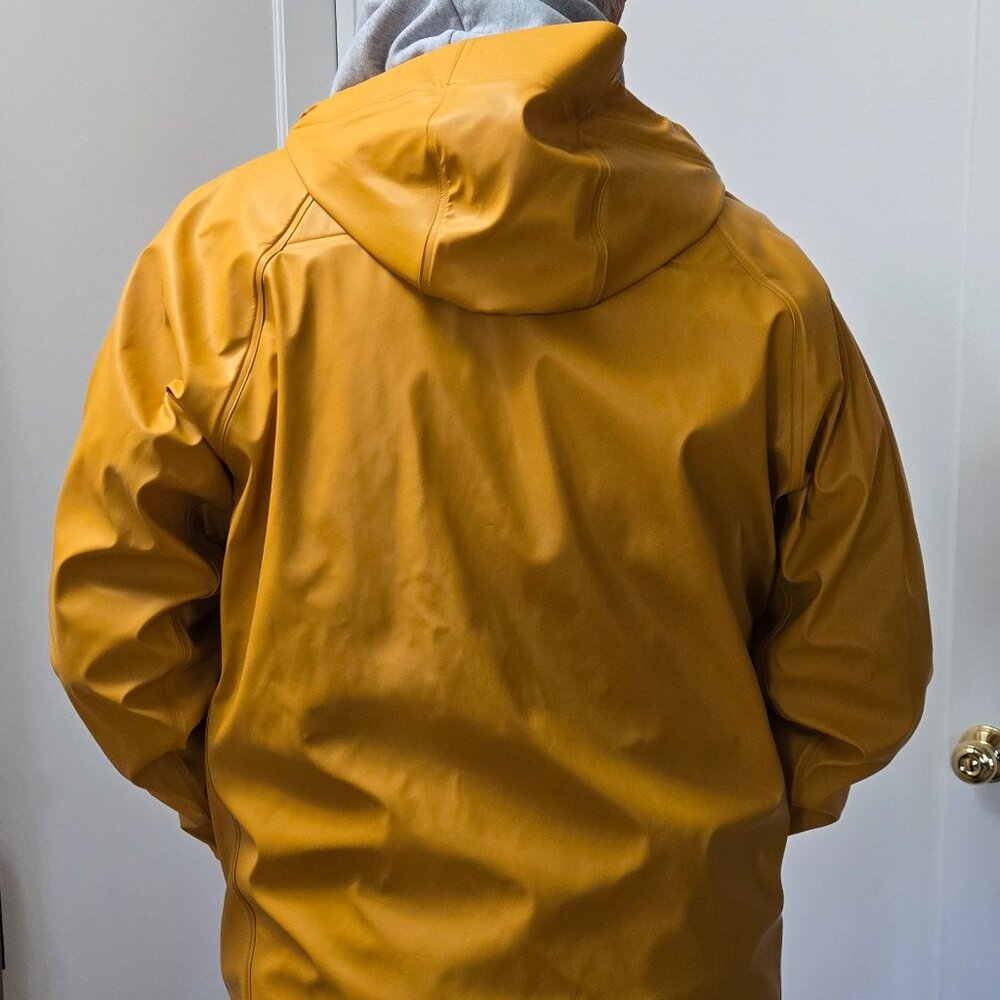 Men's Large Alaskan Hardgear rain slicker/fishing jacket - Picture 2 of 15